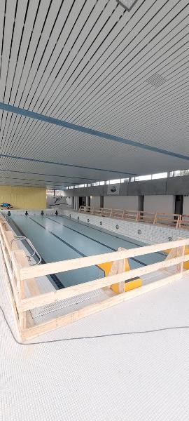 Absturztsicherung Hier sieht man das leere Becken mit einer Absturtzsicherung