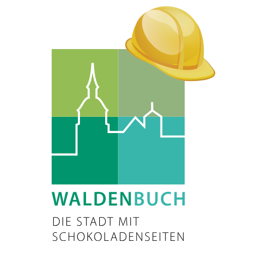 Waldenbuch Logo Hier ist das Logo von Waldenbuch mit einem gelben Helm